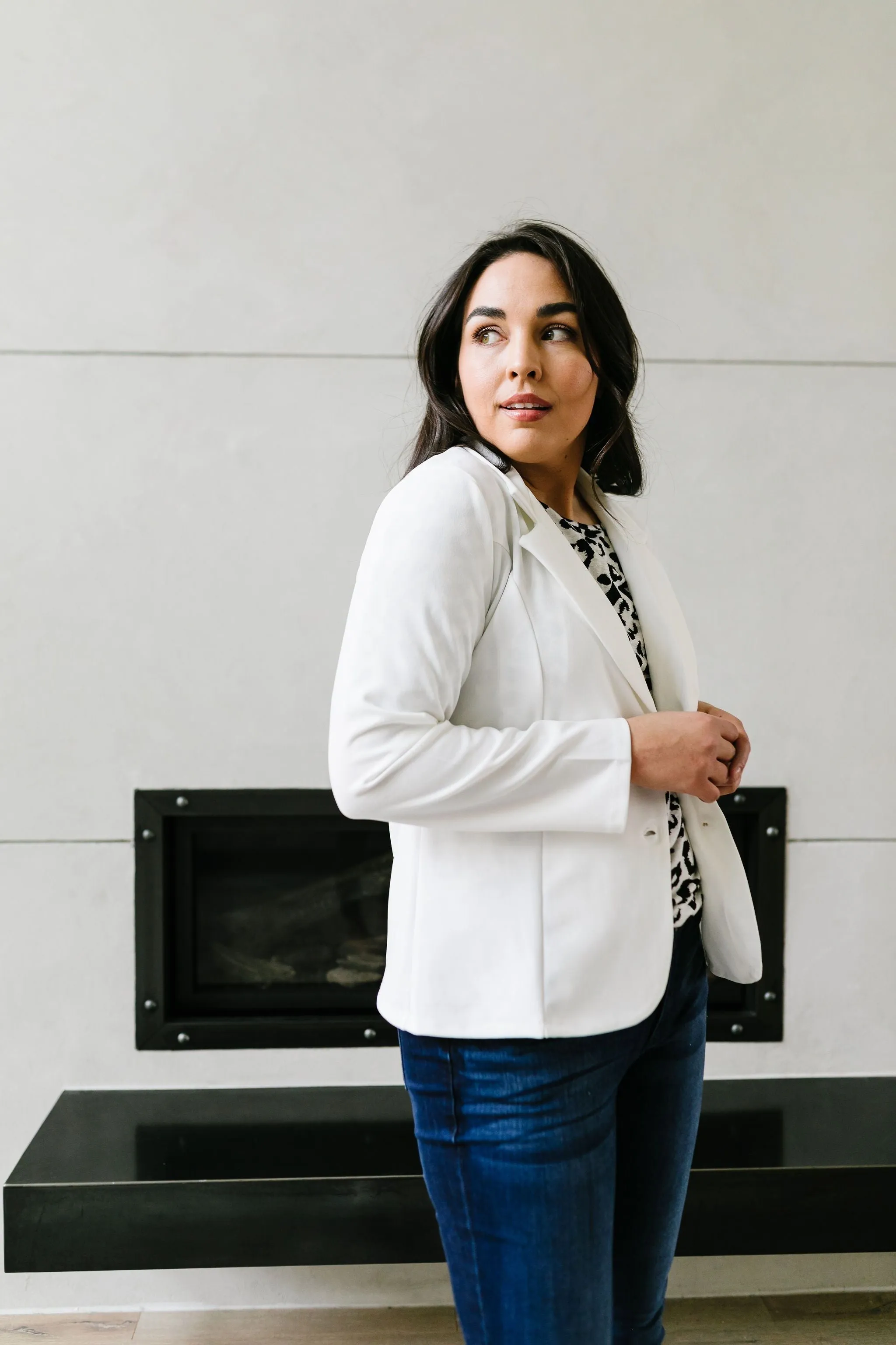 Blaze Of Glory Blazer In Ivory