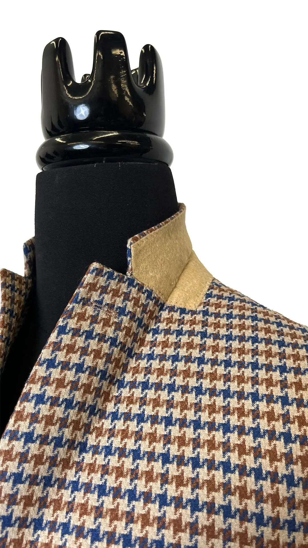 Blue/ Brown Blazer Plaid Pattern