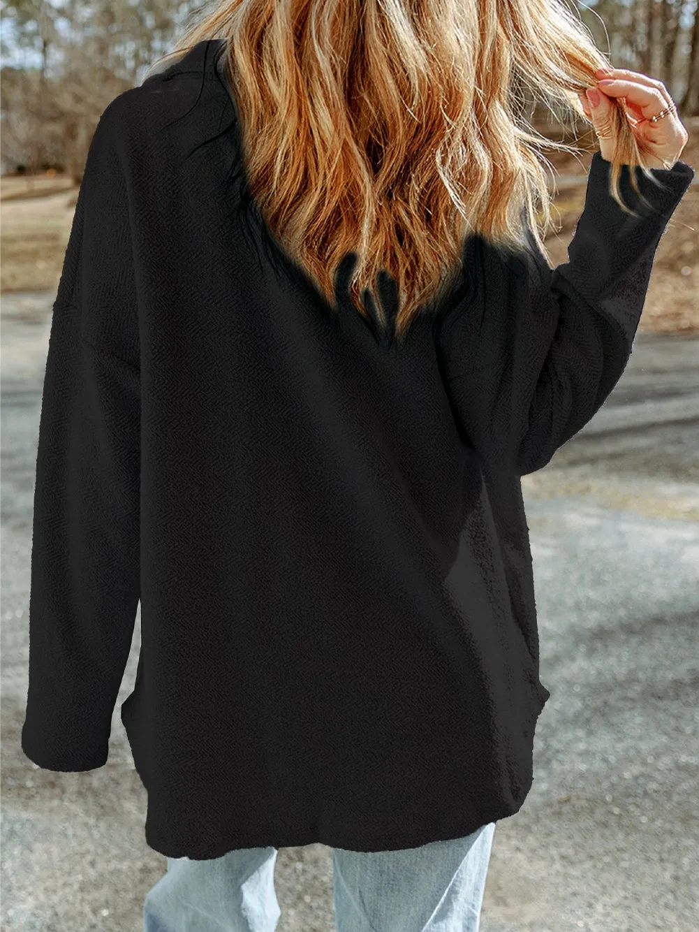 Button-Up Long Sleeve Jacket