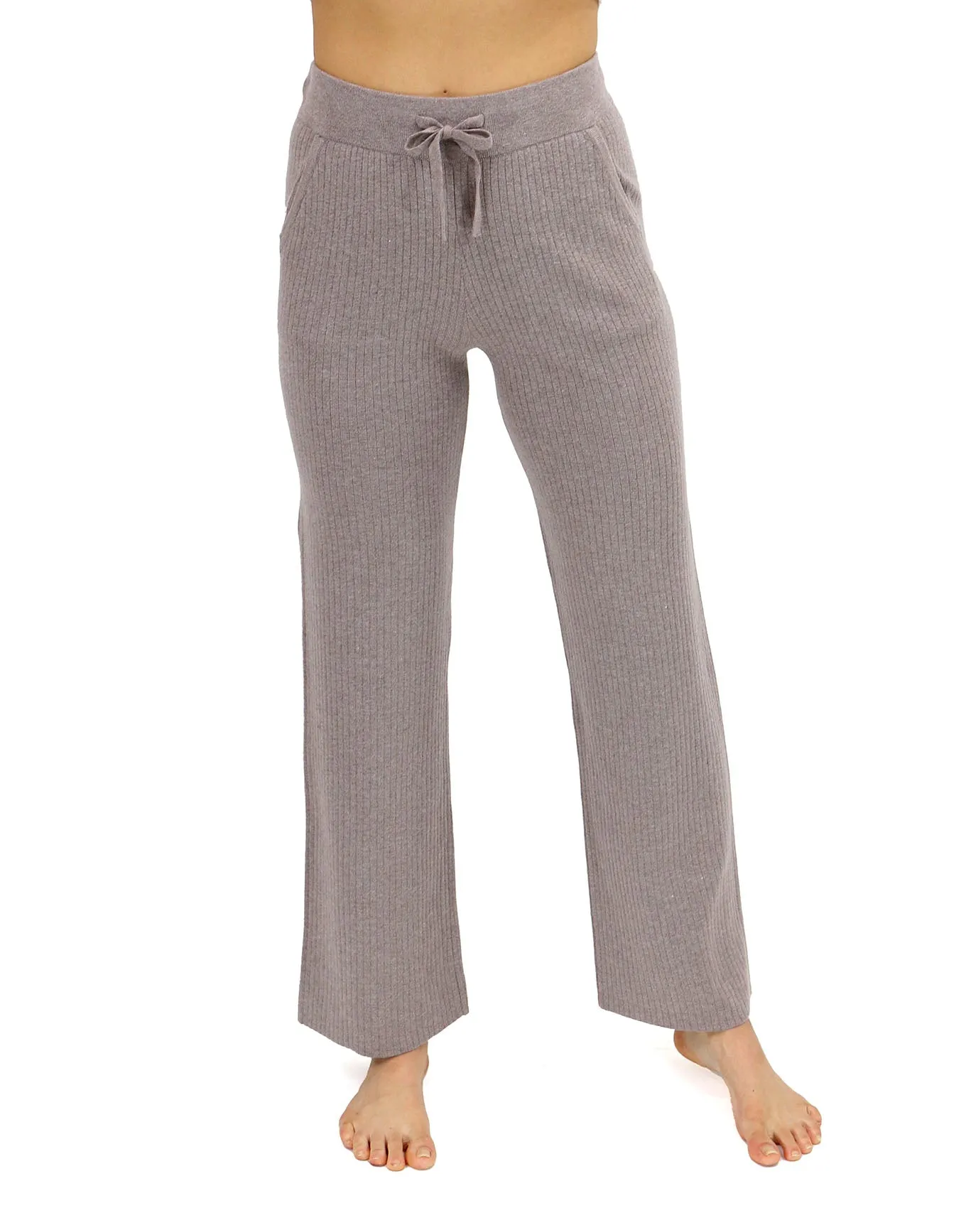 Classic & Cozy Almondine Ribbed Sweater Pants