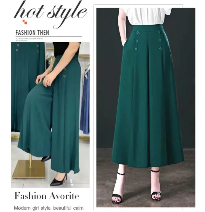 Comfortable & Skin-Friendly Pleated Wide Leg Pants