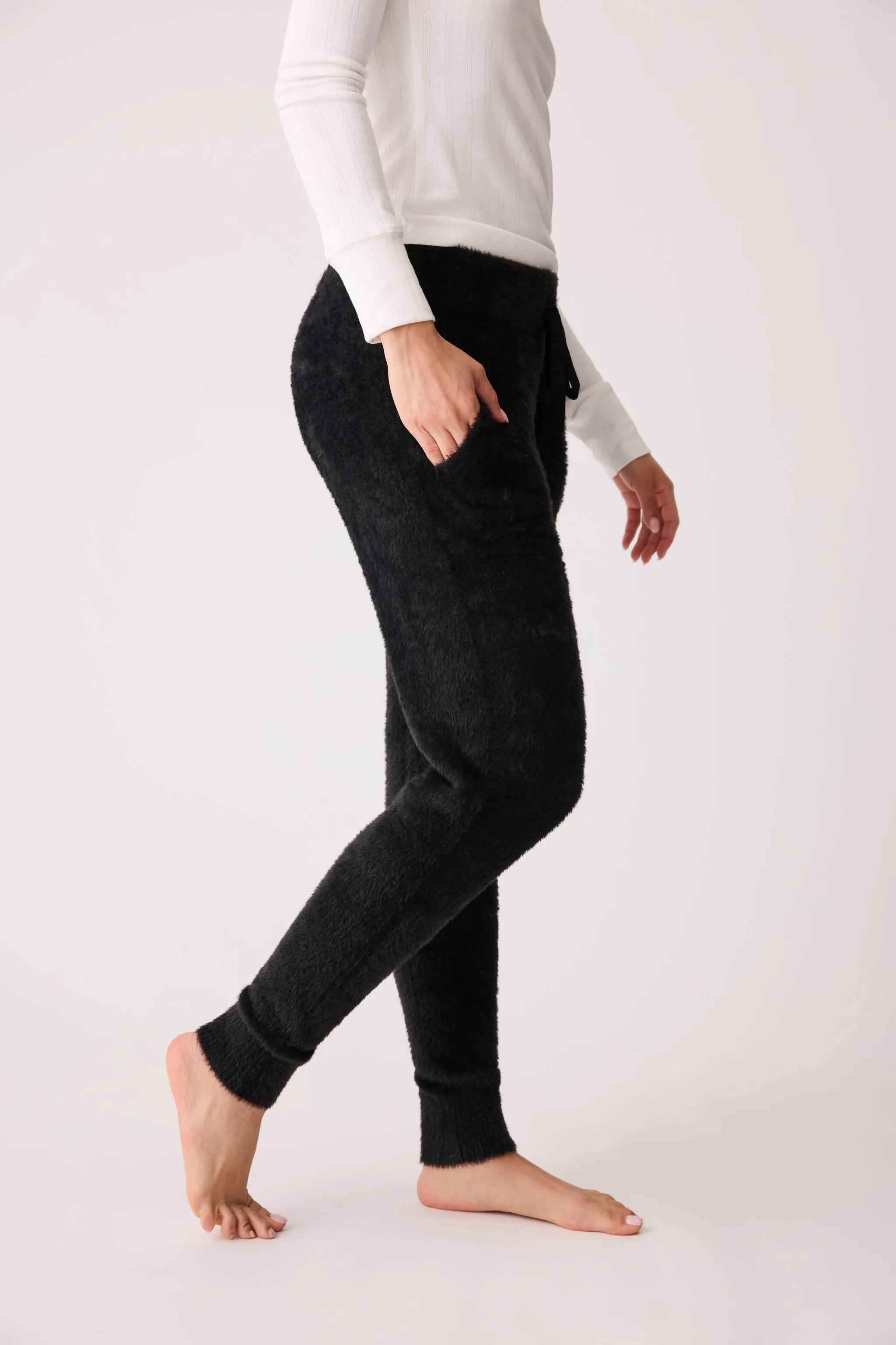 Cozy & Chic Feather Knit Banded Pant