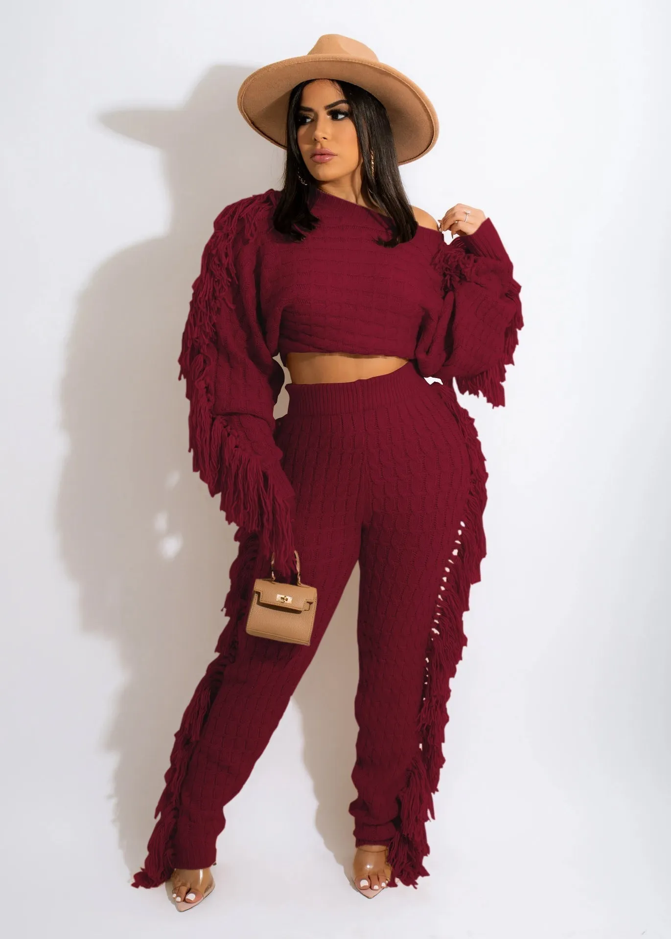 Cozy Knit Sweater Pants Set