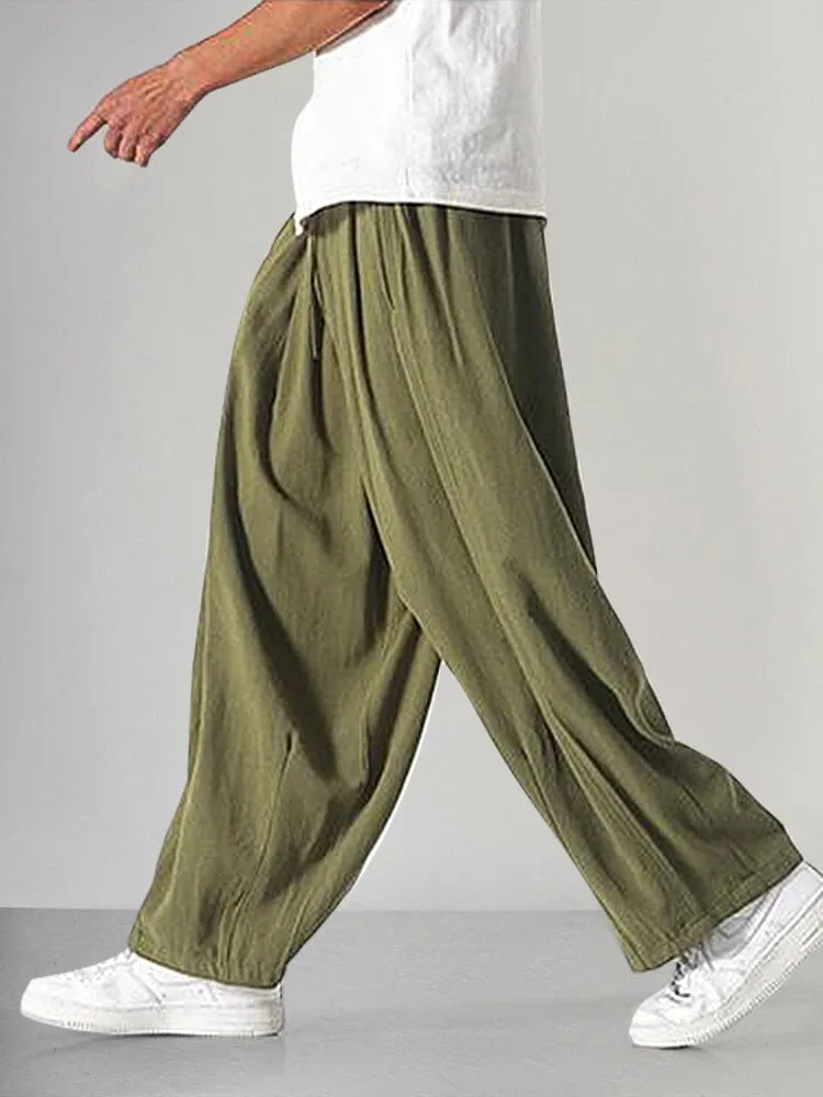 Cozy Loose Cotton Linen Pants