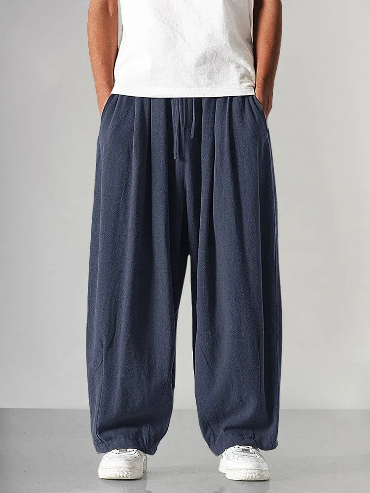 Cozy Loose Cotton Linen Pants