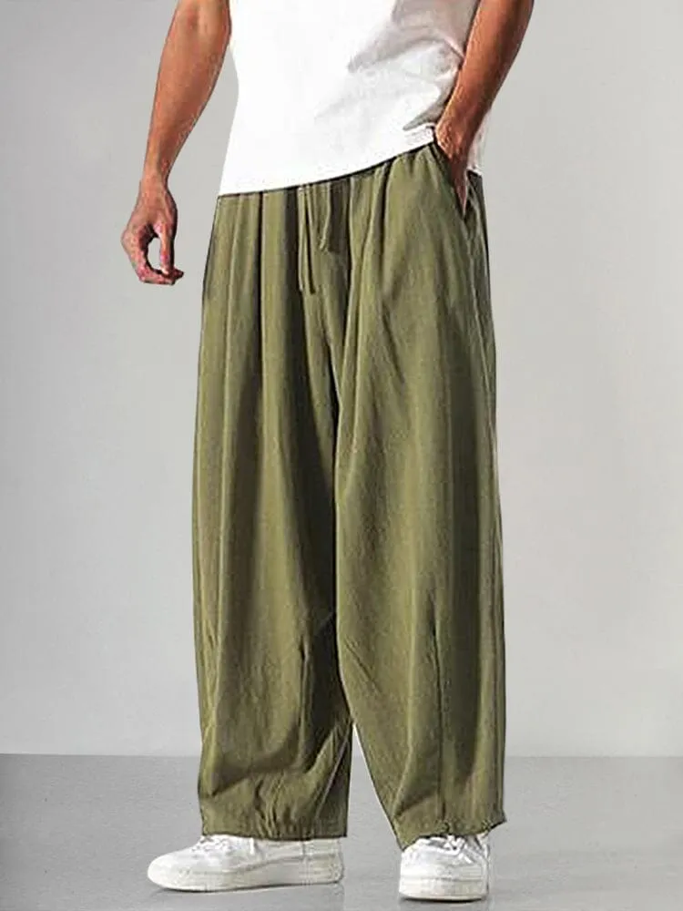 Cozy Loose Cotton Linen Pants