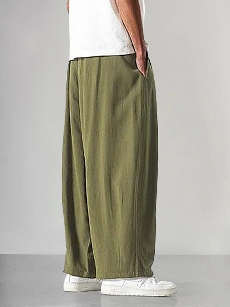 Cozy Loose Cotton Linen Pants