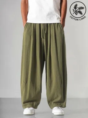 Cozy Loose Cotton Linen Pants