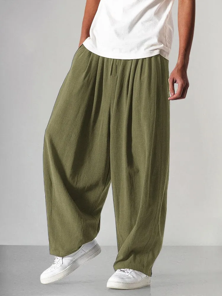 Cozy Loose Cotton Linen Pants