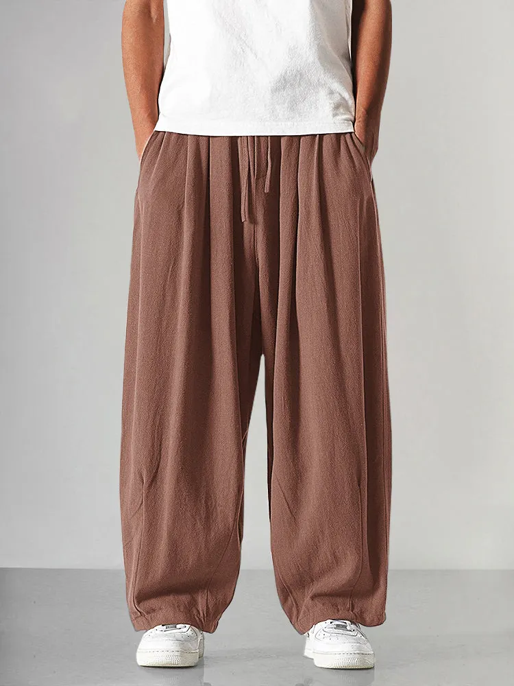 Cozy Loose Cotton Linen Pants