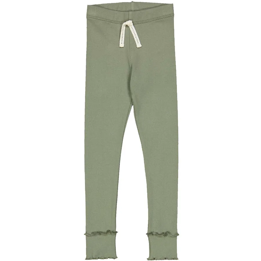 Cozy Me Rib Leggings - Poetry Green