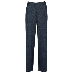 Cozy wide pants - Navy melange