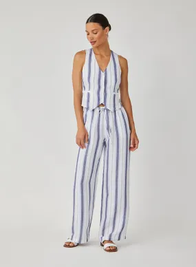 Easy Wide Leg - Coastal Ombre Stripe