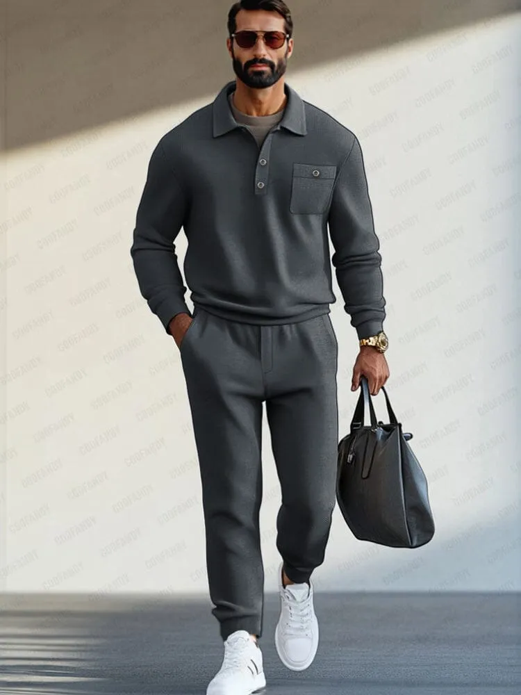 Effortless Comfy Polo Shirt Set