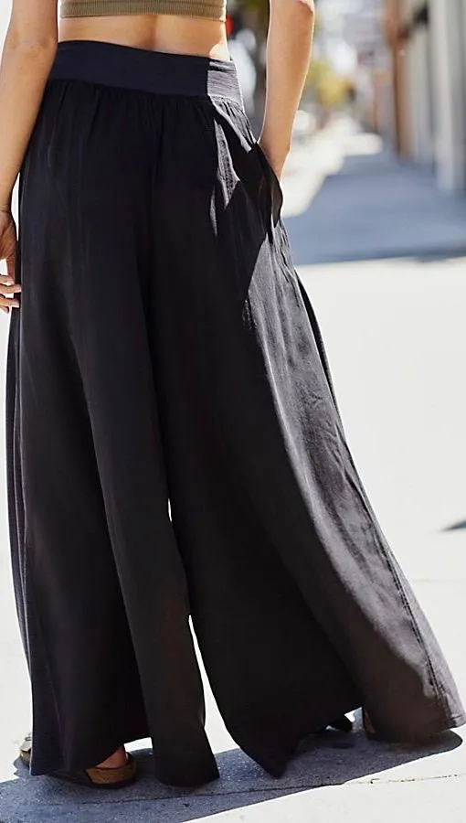 Free People Effortless Easy Pants Black