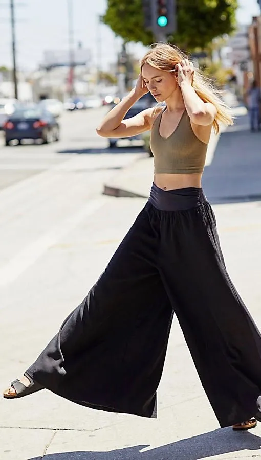 Free People Effortless Easy Pants Black