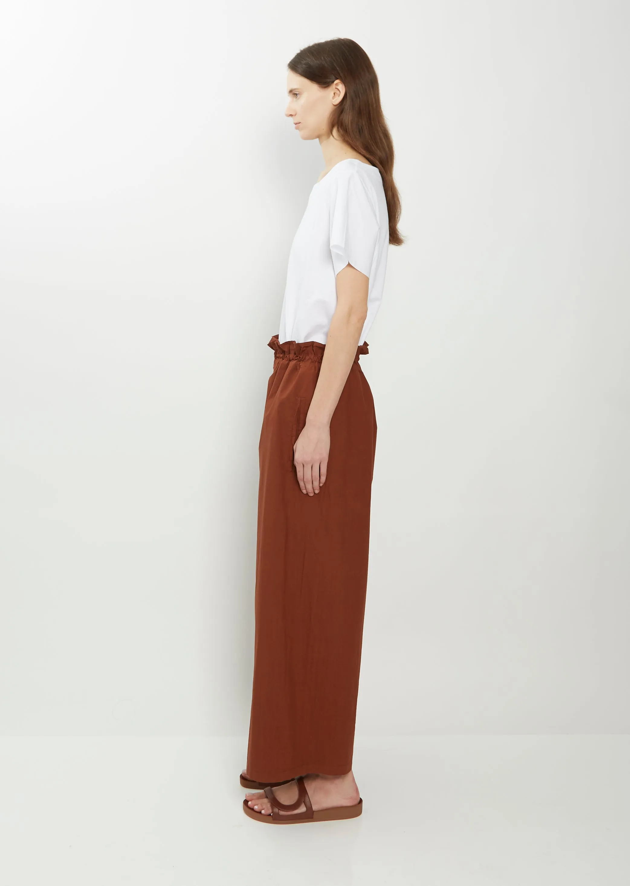 Freno Cotton Pant - Brick