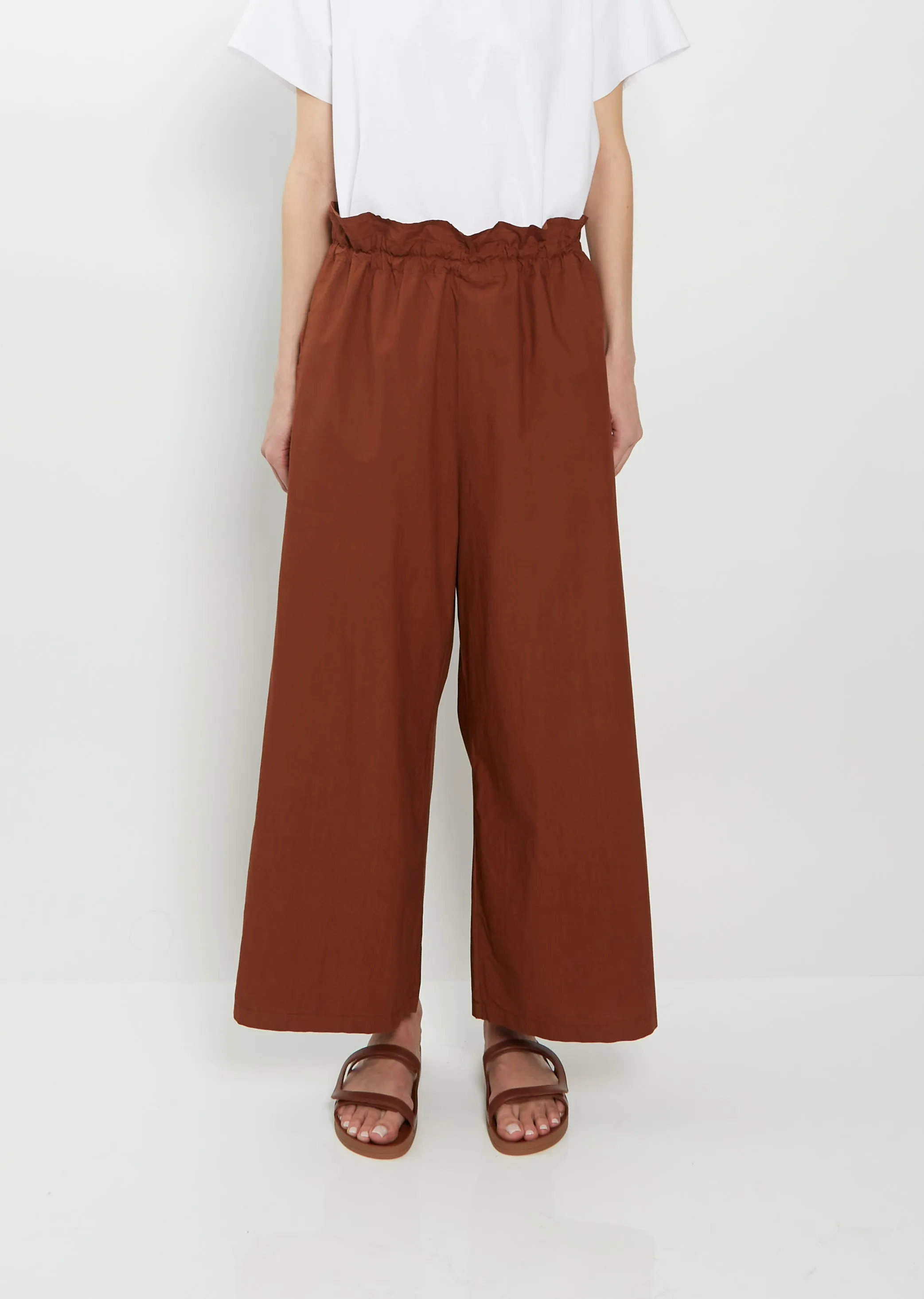 Freno Cotton Pant - Brick