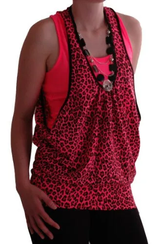 Gia Animal Print Beaded Tops