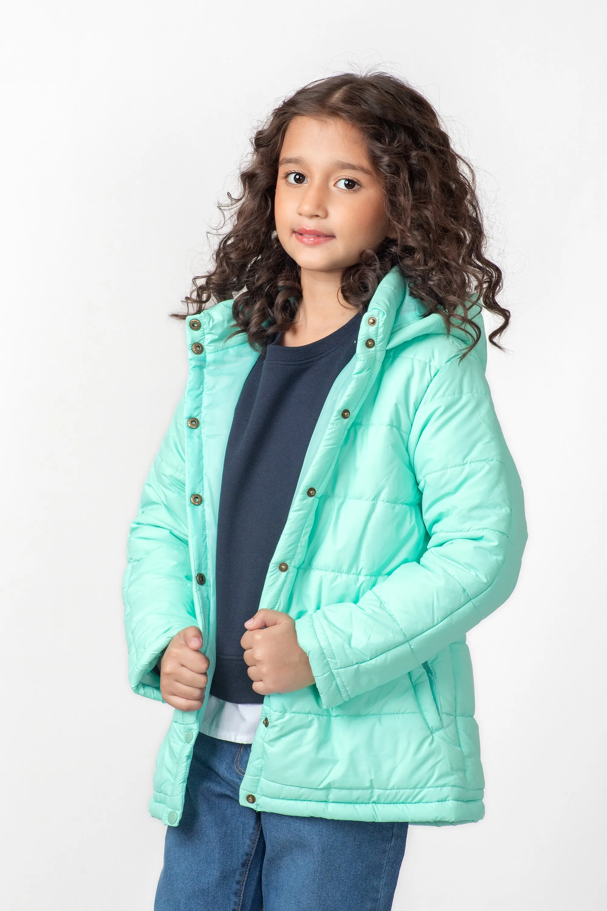 Girls Minty Fresh Puffer Jacket