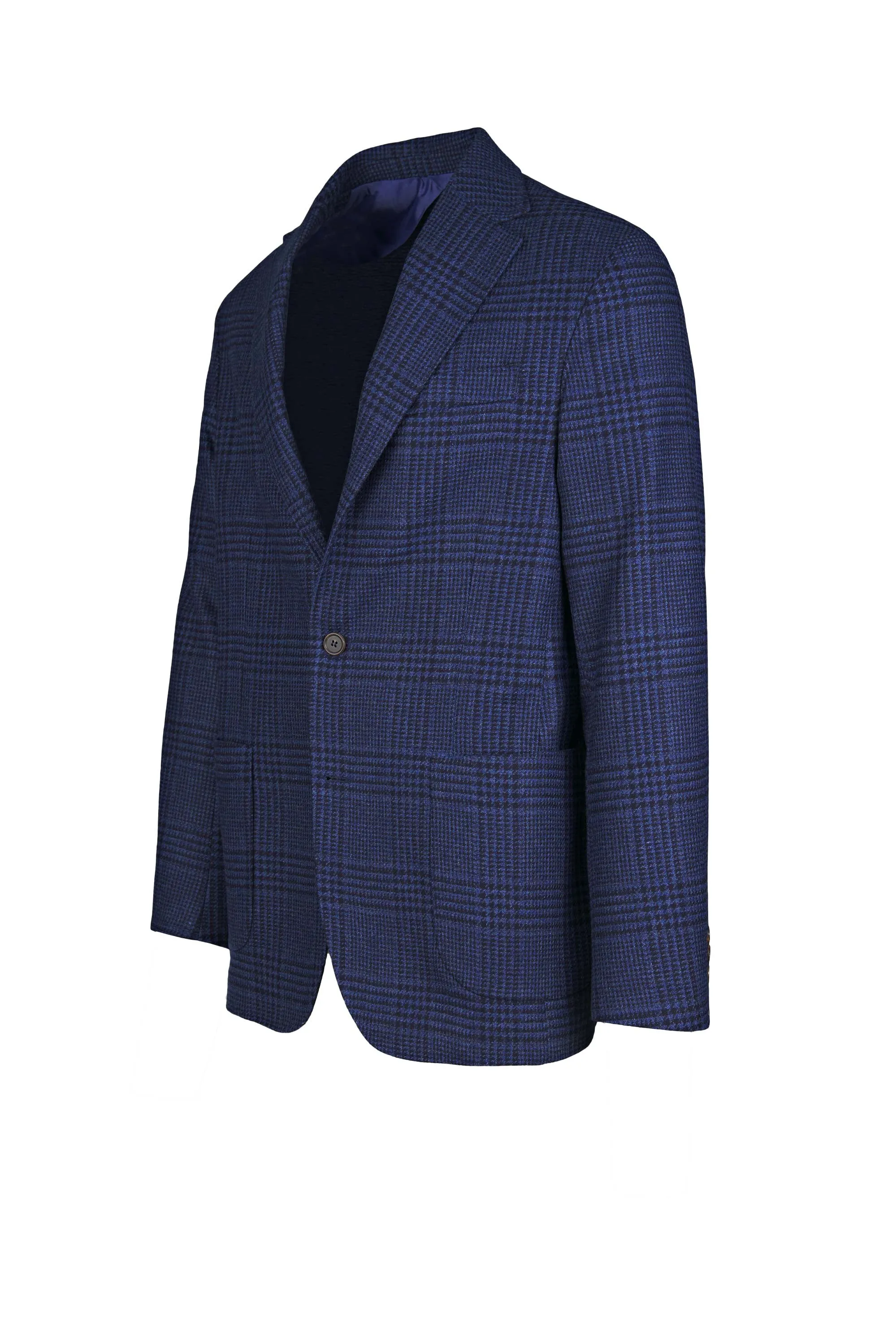 Half-Lined Deconstructed Prince of Wales Blazer