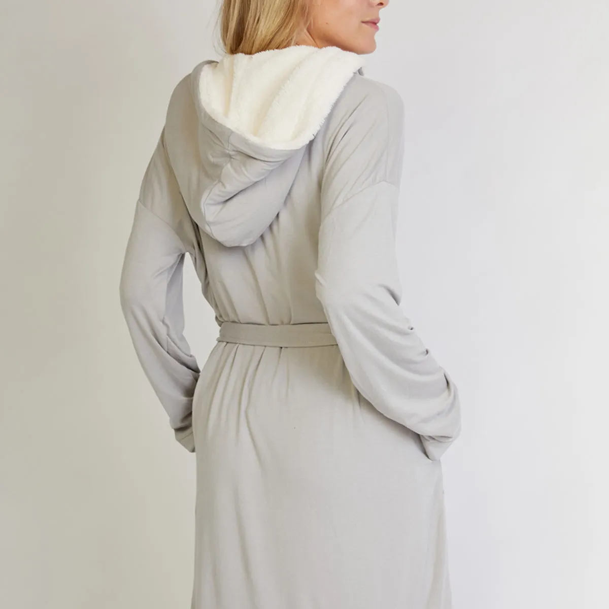 Hooded Jersey Robe & Pants Loungewear