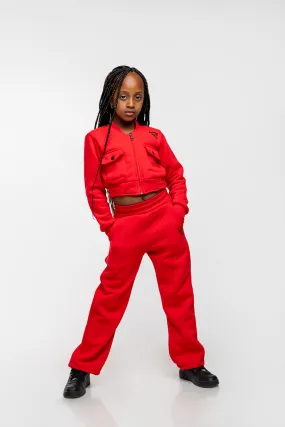 Kids Cozy Pants - Red