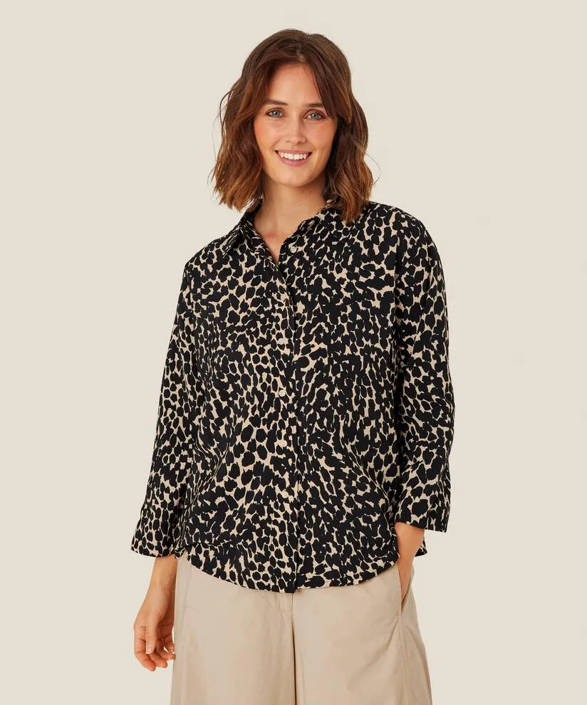 Masai Iduki Leopard Print Shirt