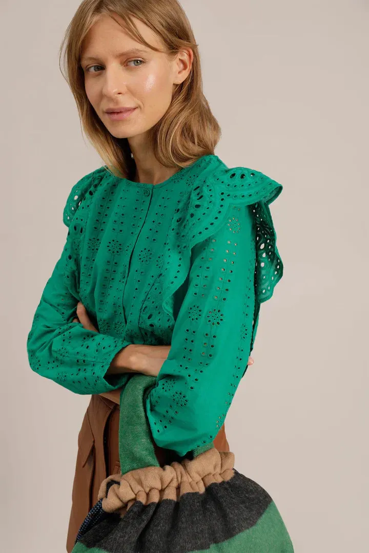 Munthe Jippo Blouse Green