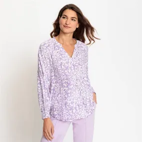 Olsen Slightly wider cut blouse with all-over print