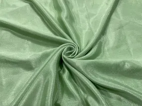 Pista Green Plain Chinon Chiffon Fabric