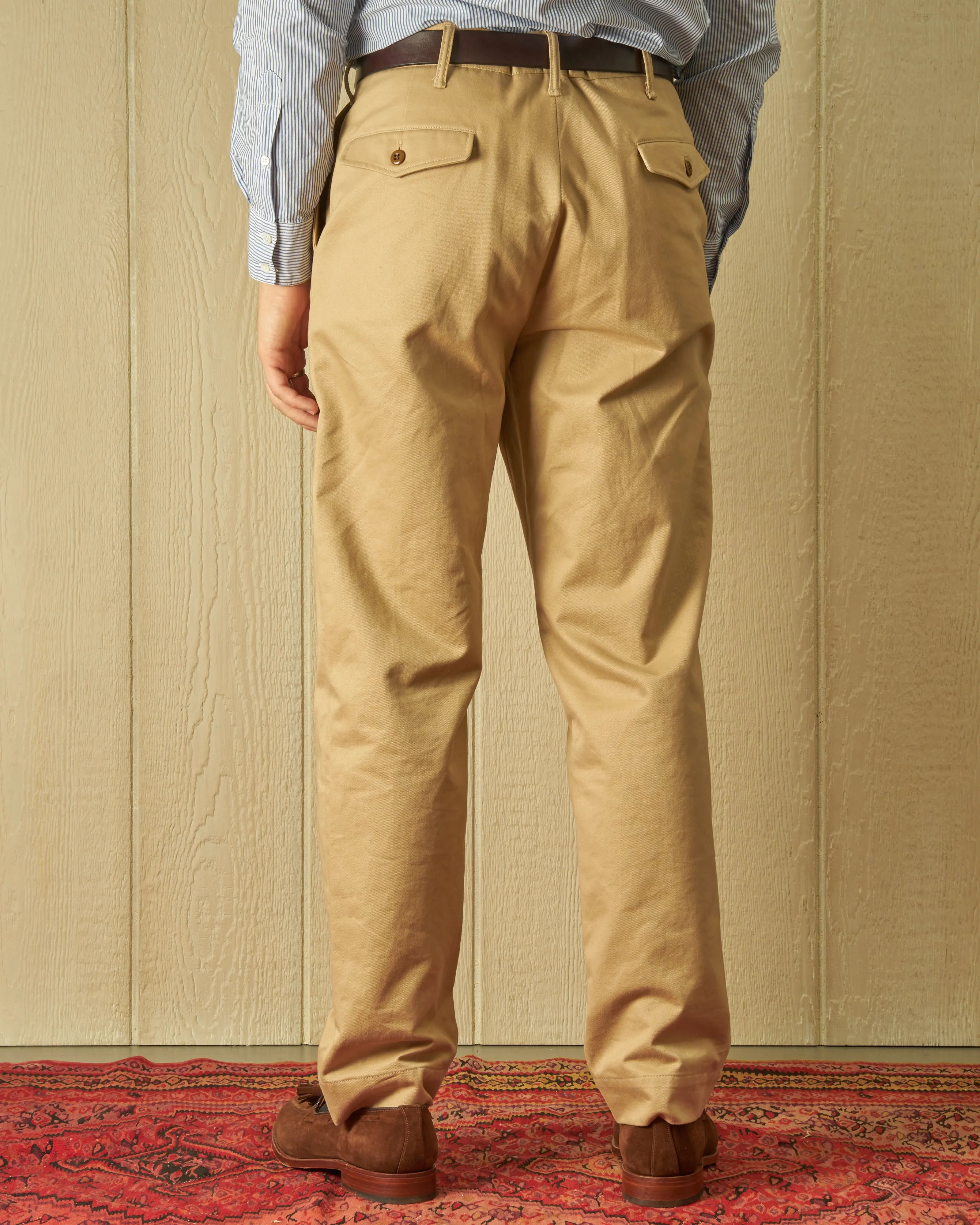 Quaker Chino in Khaki Twill