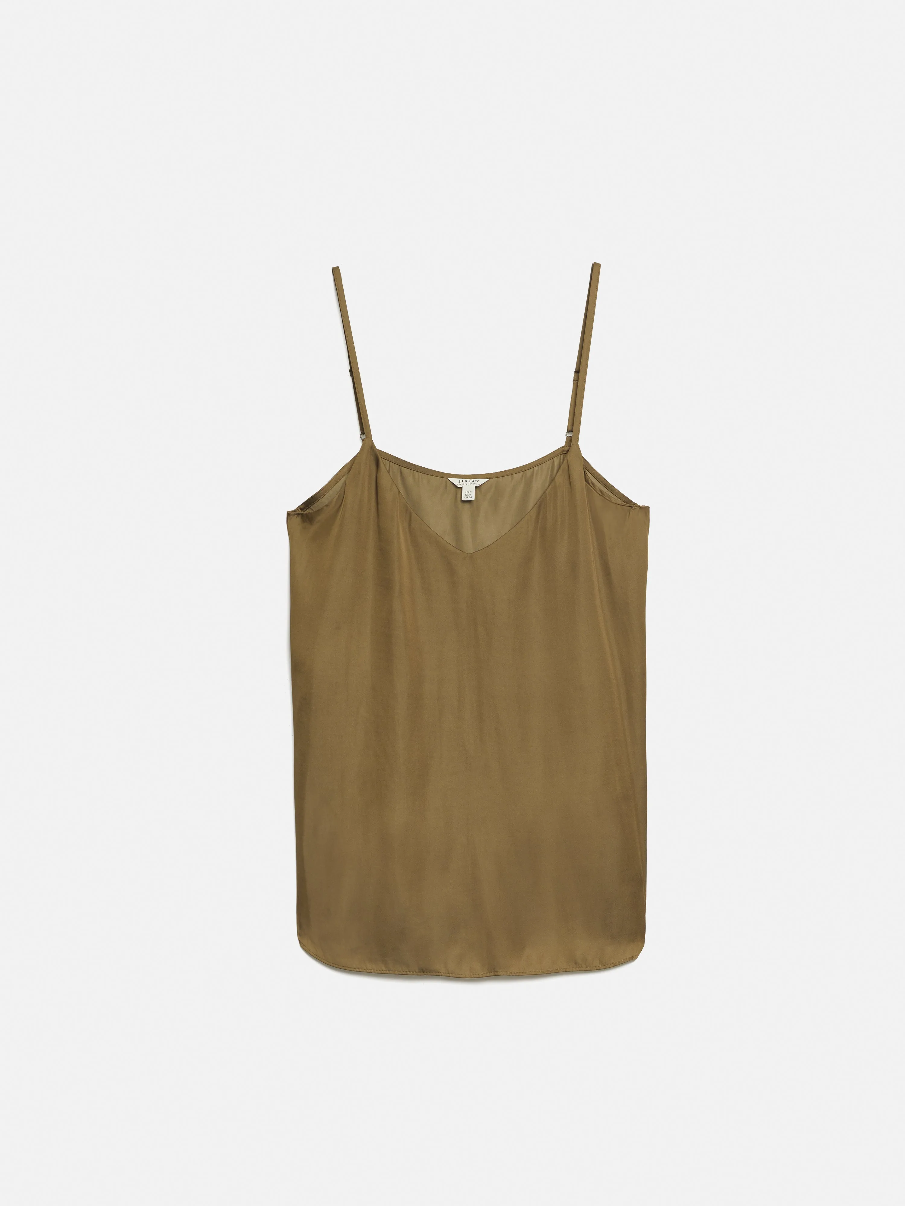 Recycled Satin Cami | Khaki