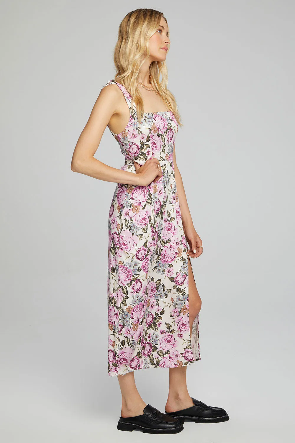 Saltwater Luxe Jestyn Floral Midi Dress in Multi