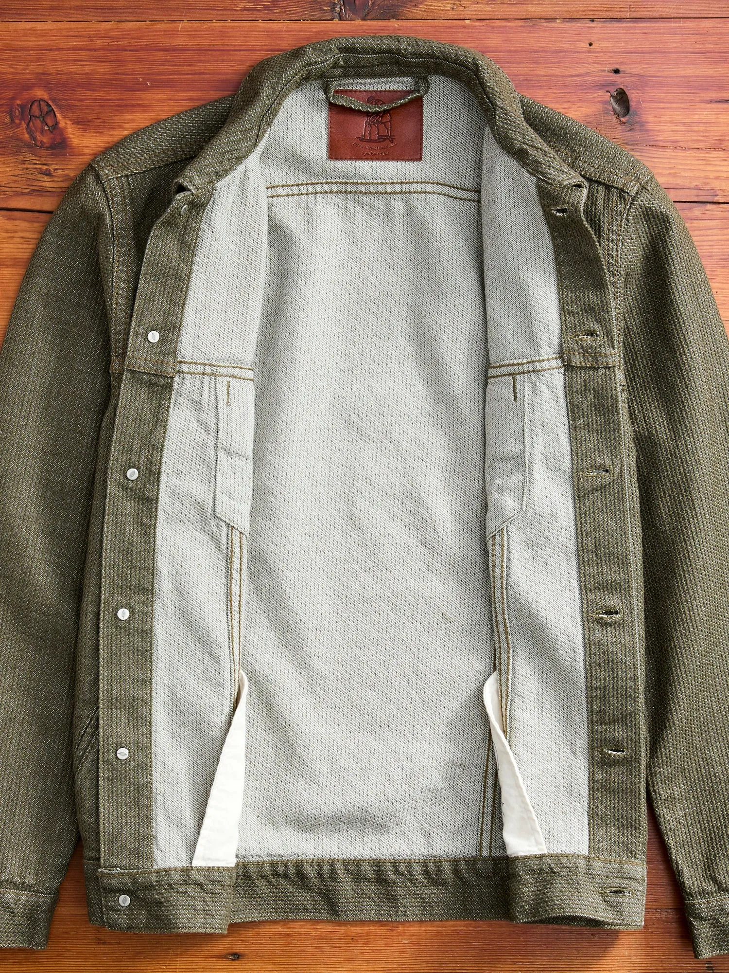 Sashiko Type-3 Jacket in Double Olive