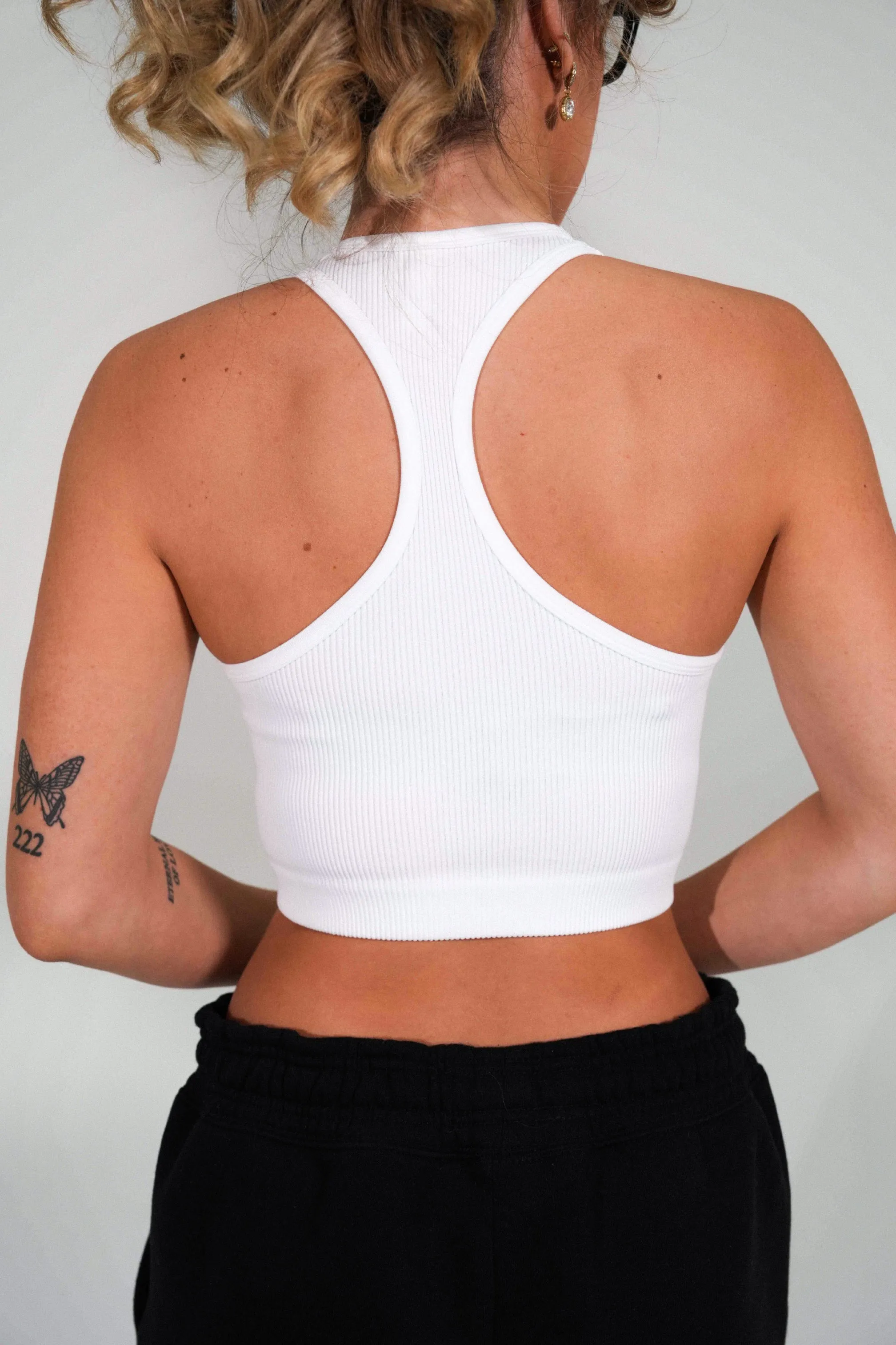 Second Skin Crop Top - White