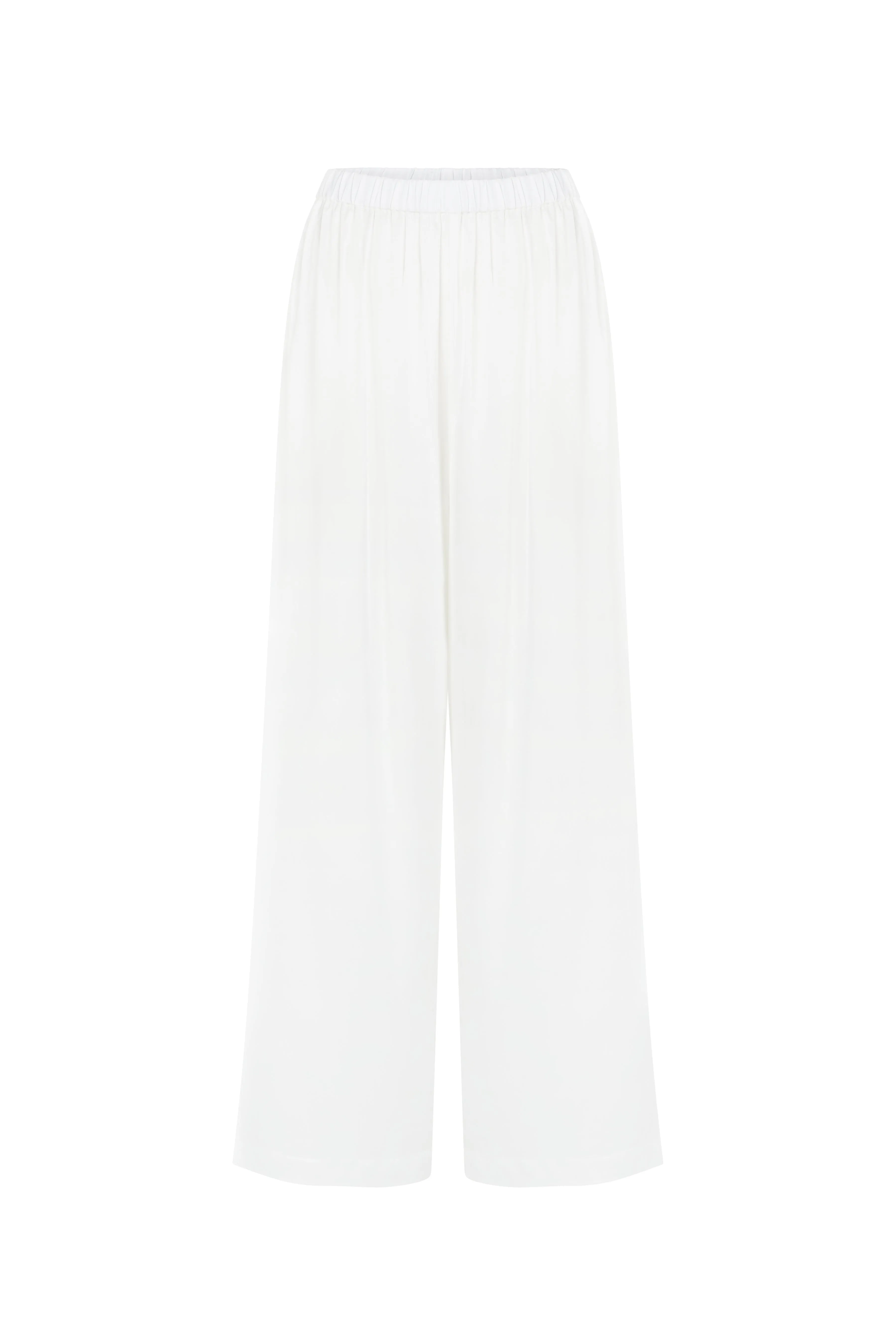 Silk Pants White