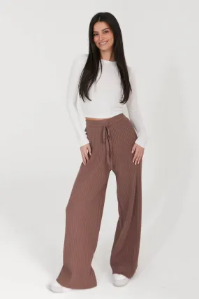 Unwritten Love Knit Pants in Brown