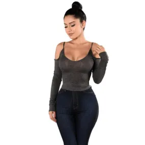 Vera Long Sleeve Cold Shoulder Top