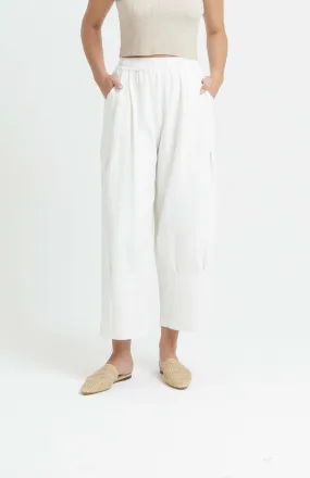 White Bamboo Cozy Relaxed Pants