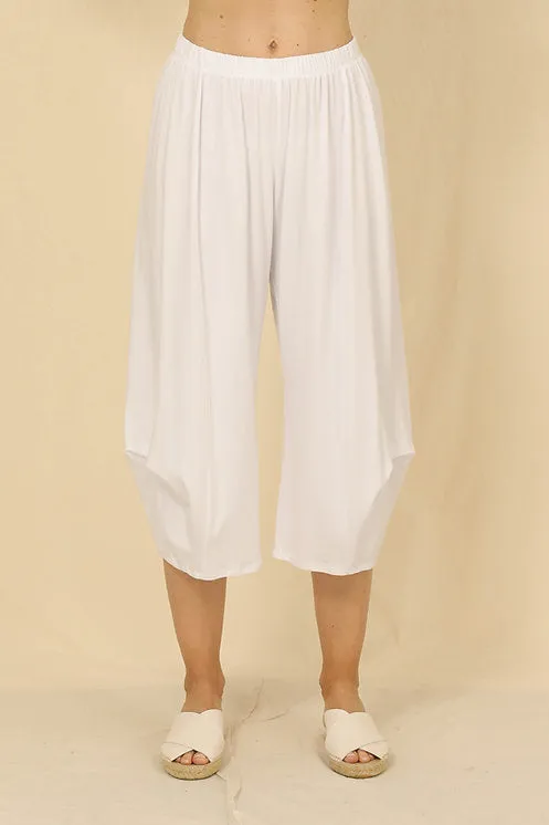 White Natalie Crop Pant