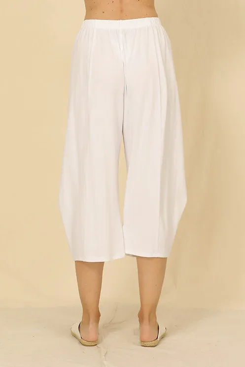 White Natalie Crop Pant