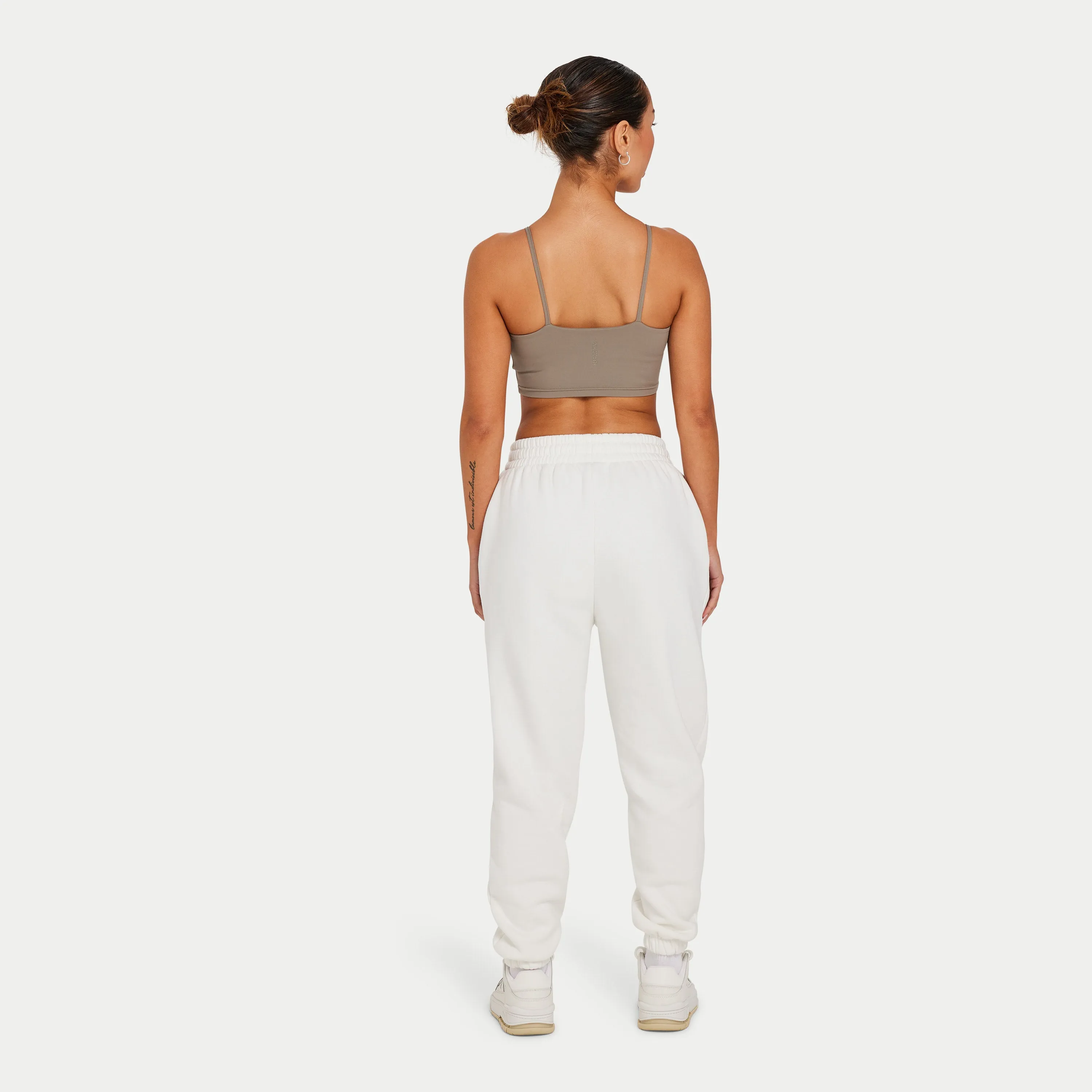 Womens Essential Crop Top - Marsh Grey