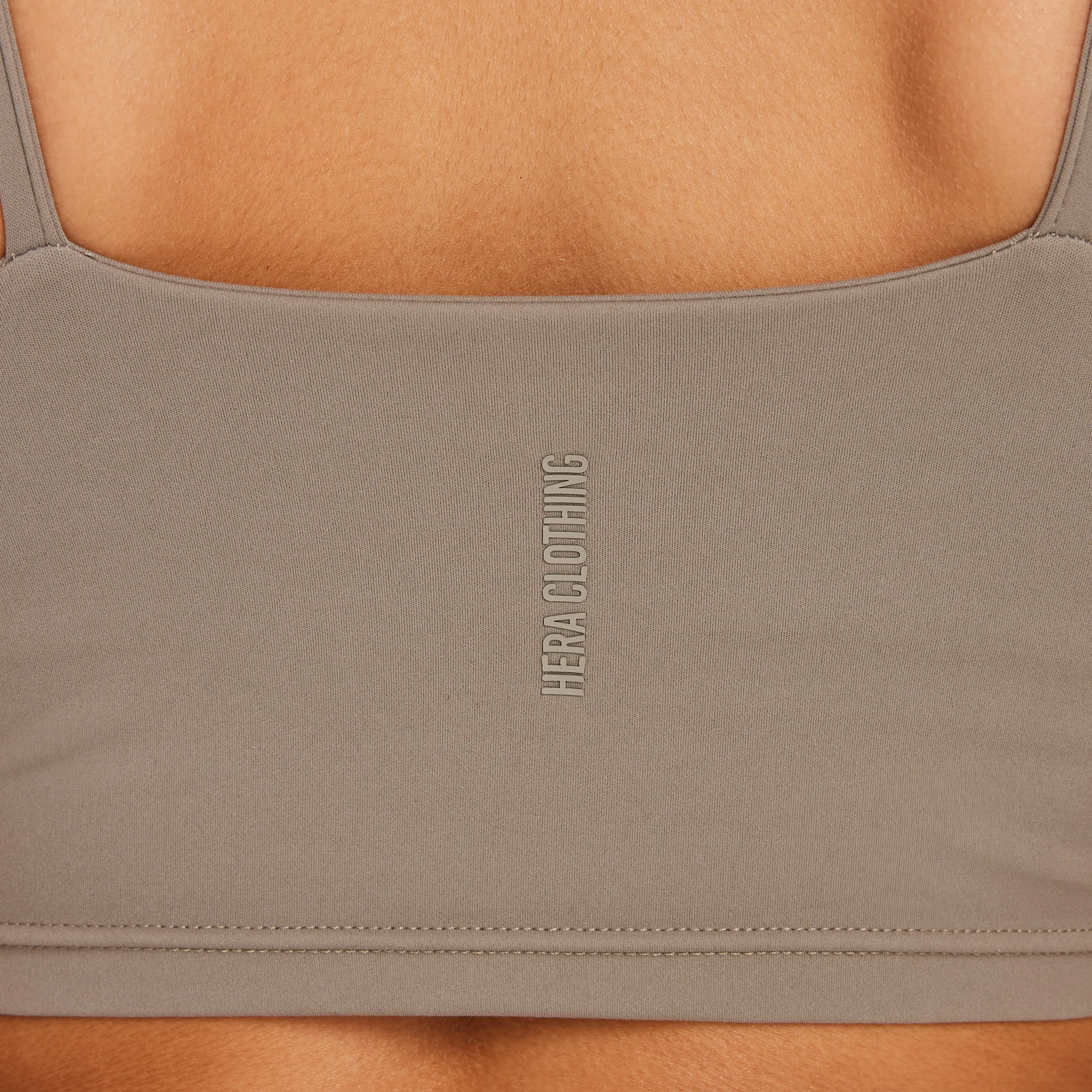 Womens Essential Crop Top - Marsh Grey